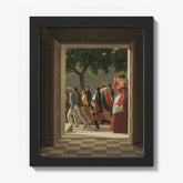 View through a Door to Running Figures by C.W. Eckersberg - thumbnail_1_bf_67672a21b7c995d950163f4e